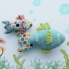 Sewing Tutorial & Free Pattern|Pond Fishie Plushie by Christina McKinney