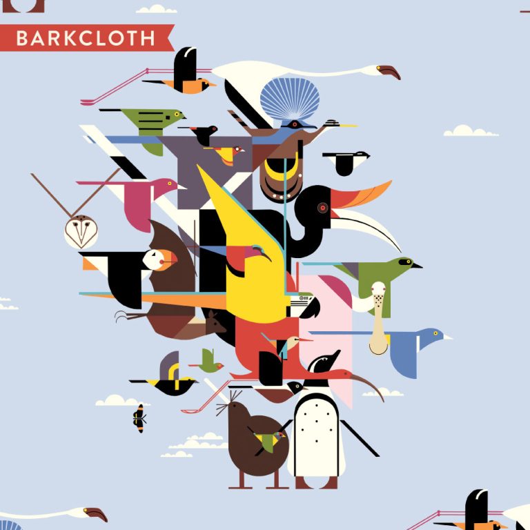 Wings of the World Barkcloth