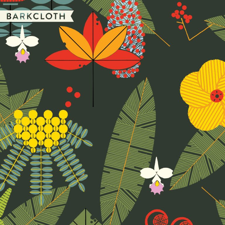 Hawaiian Foliage Barkcloth