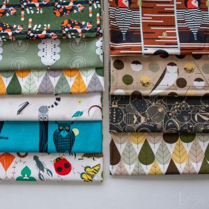 Charley Harper Iconic Vol. 2 Barkcloth and Canvas for Birch Organic Fabrics