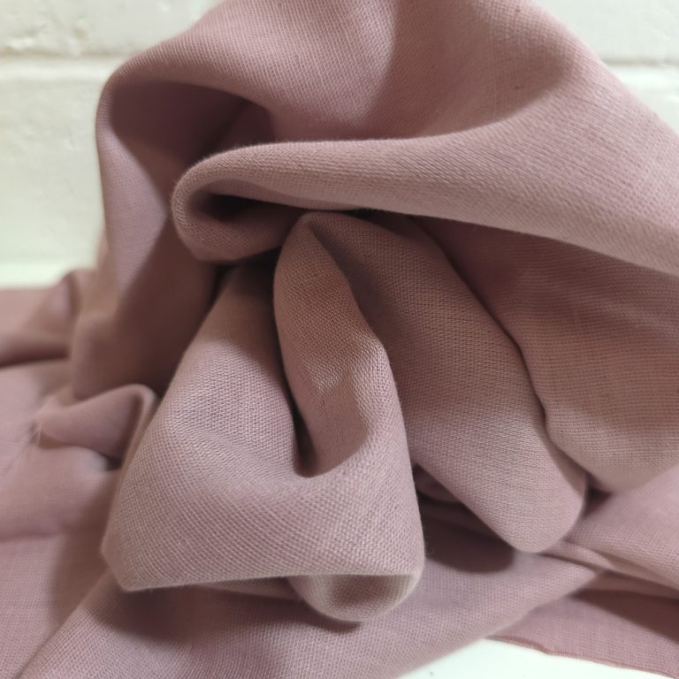 Woodrose Solid Double Gauze