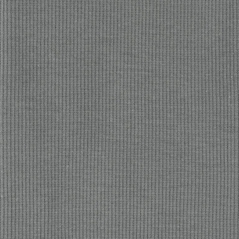 Solid grey ribbed knit