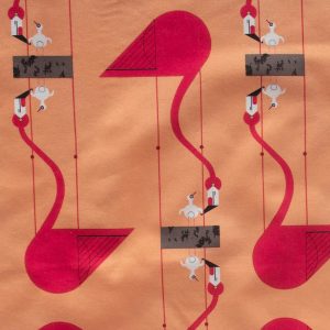 Mom and Baby, Charley Harper Think Pink by Birch Organic