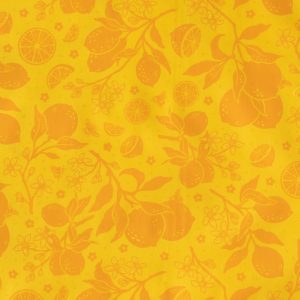 Mustard Beetle for Birch Fabrics, Bountiful, Citrus Tonal Orange