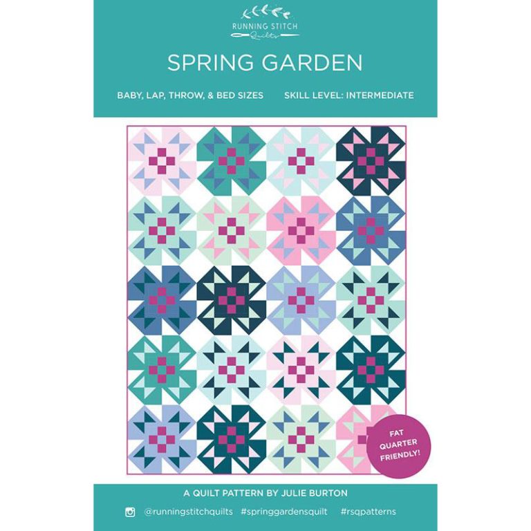 Spring Garden Quilt by Running Stitch Quilts