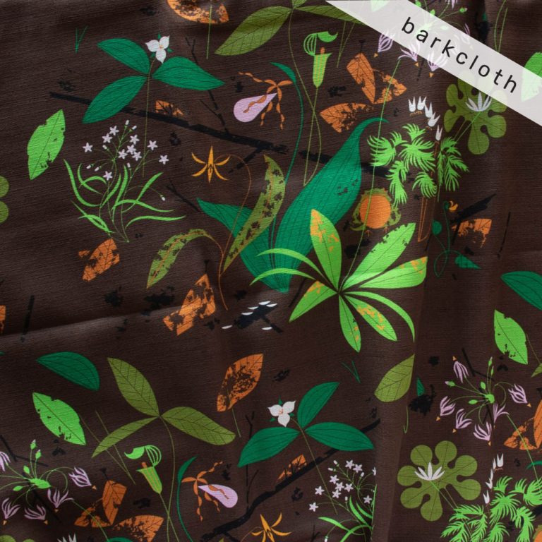 Spring Wildflowers Barkcloth Charley Harper